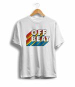 Off Beat Text Rainbow T Shirt