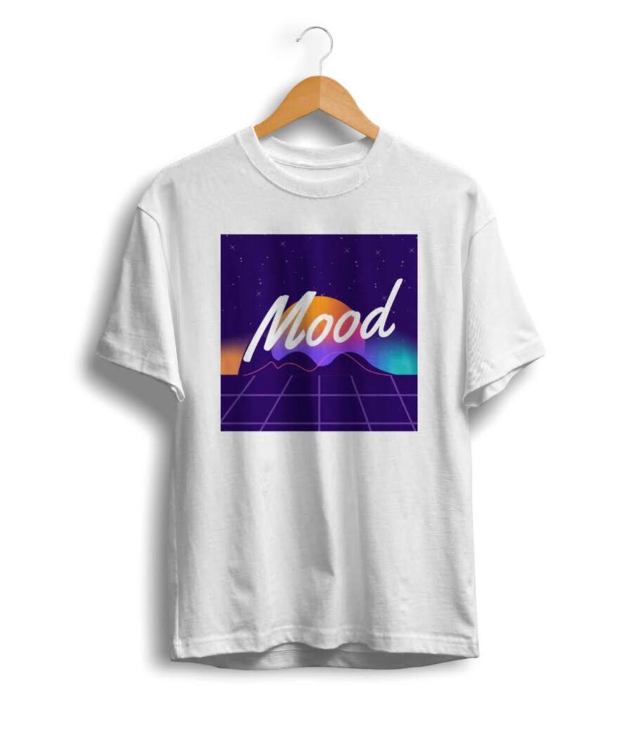 U/P Mood White Tshirt For Men