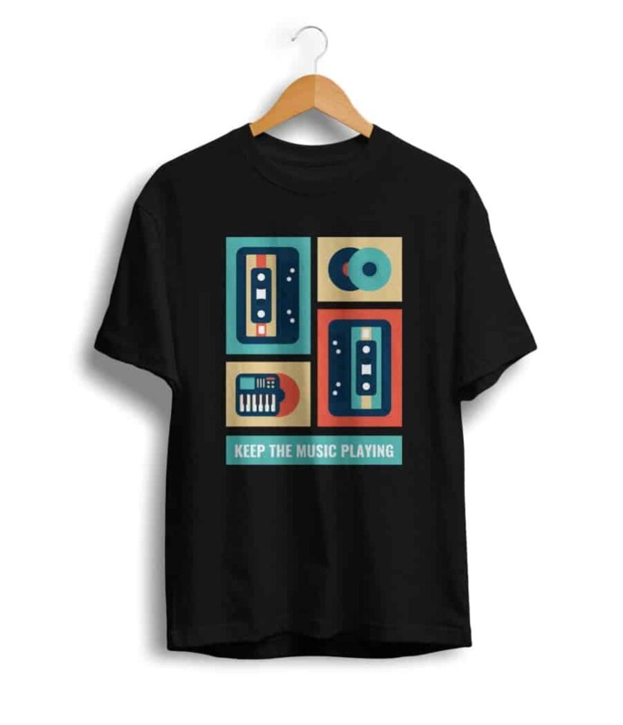 U/P Unisex keep the music playing tshirt 2 U/P Unisex keep the music playing tshirt