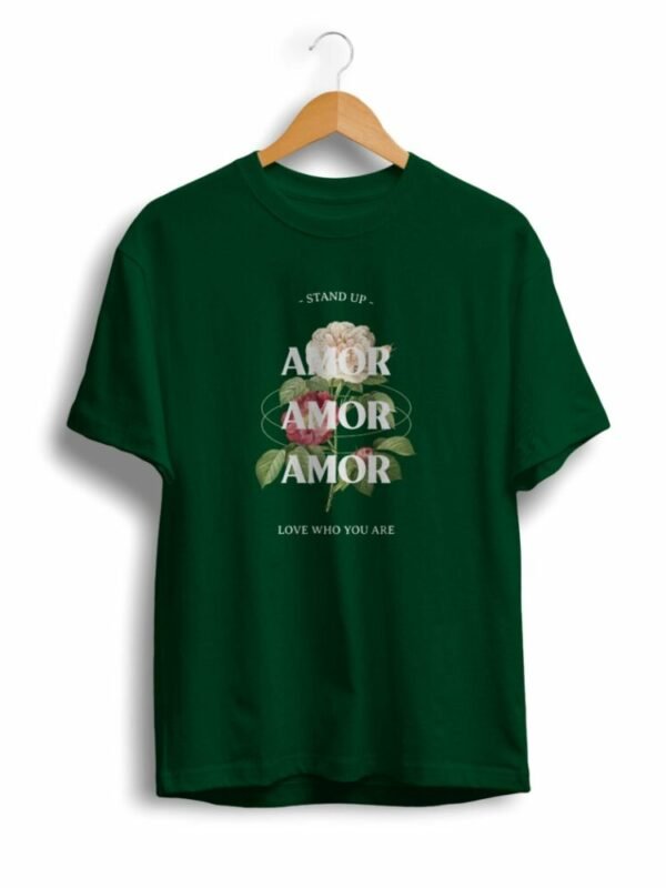 rose amor olive green t shirt