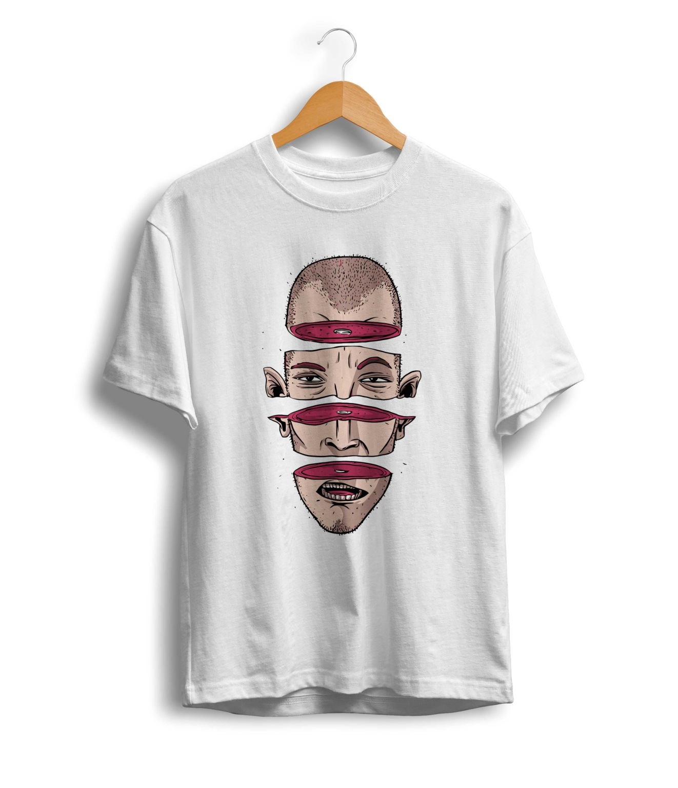 Unisex Bald Head Cut T Shirt 1 Unisex Bald Head Cut T Shirt