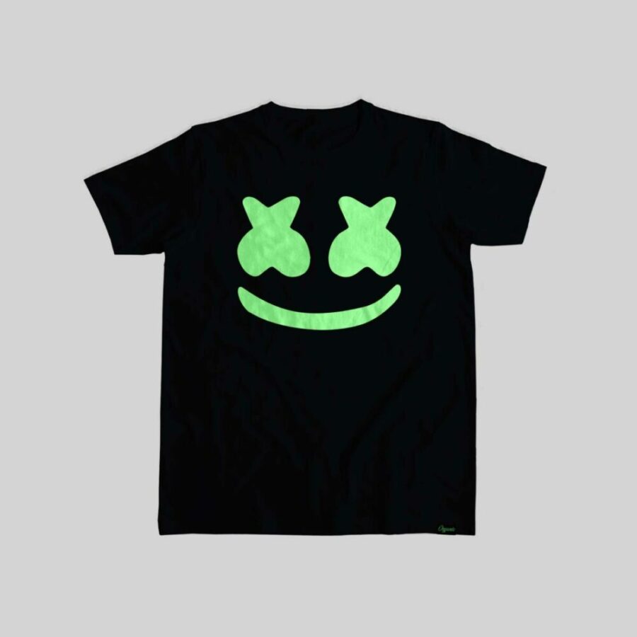 U/P Glow in Dark Unisex Black Tshirt