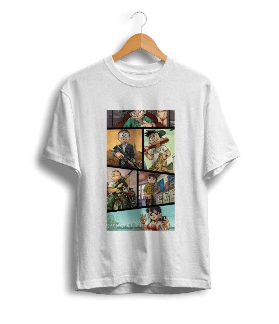 Gangster Doraemon Unisex T Shirt 6 Gangster Doraemon Unisex T Shirt