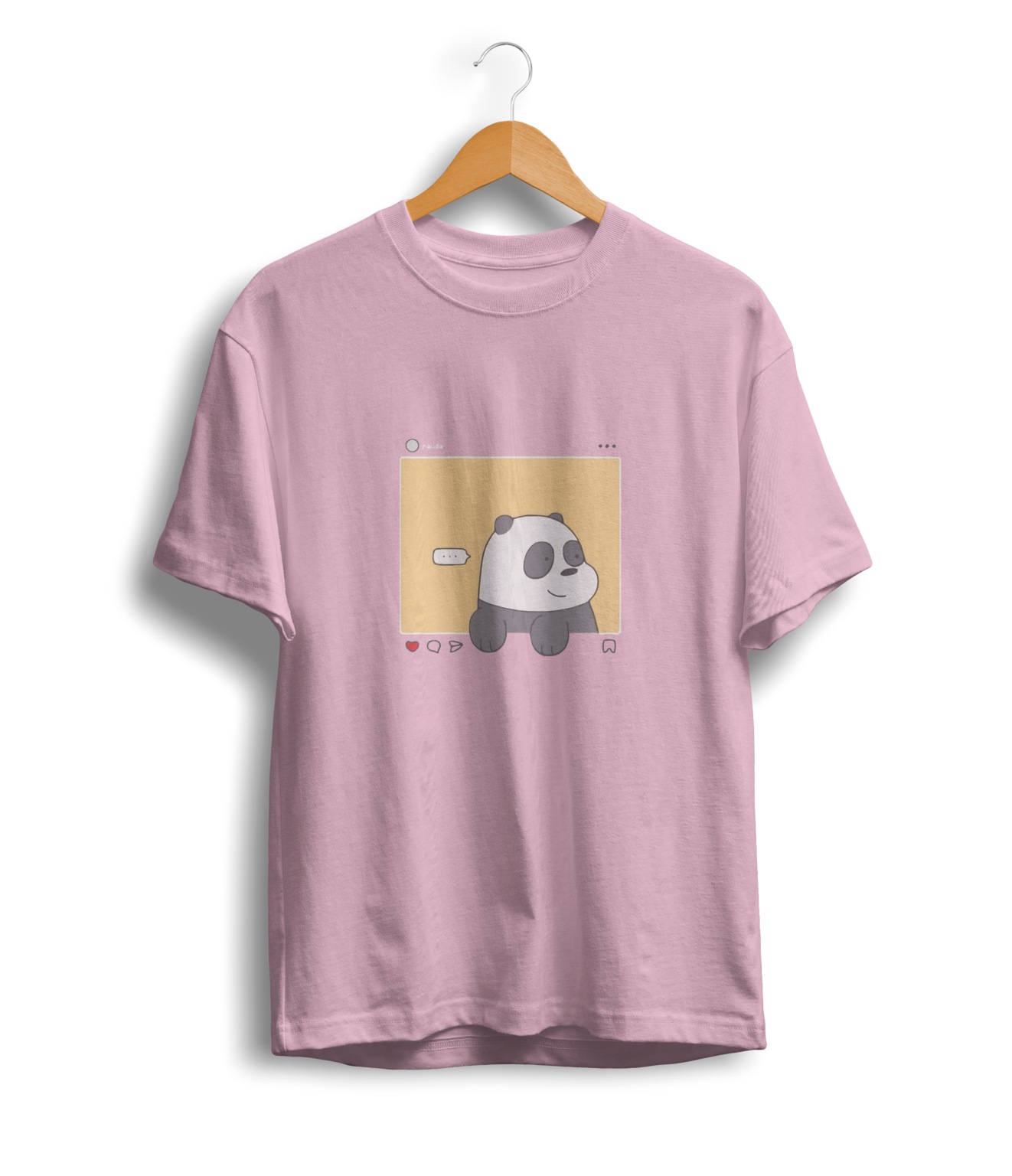 U/P Panda Profile Unisex Tshirt