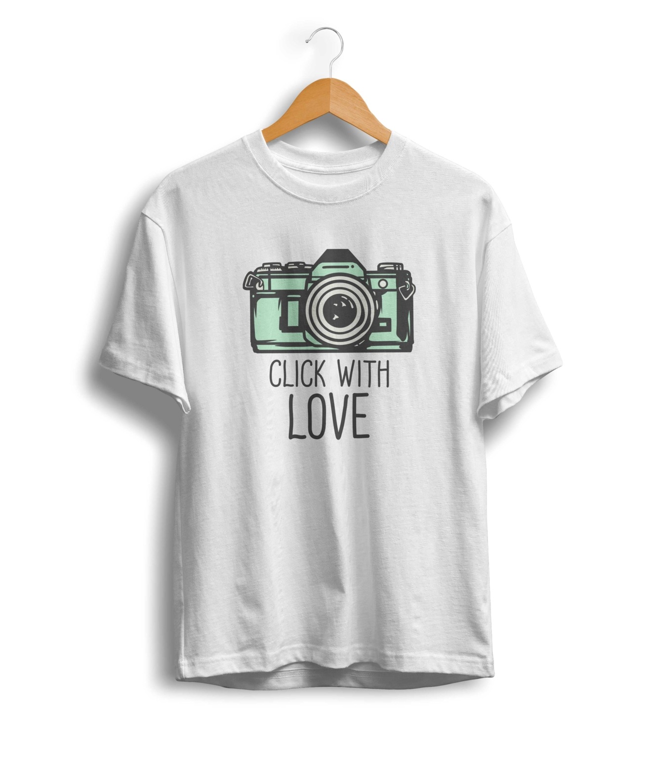 Click With Love Camera T Shirt