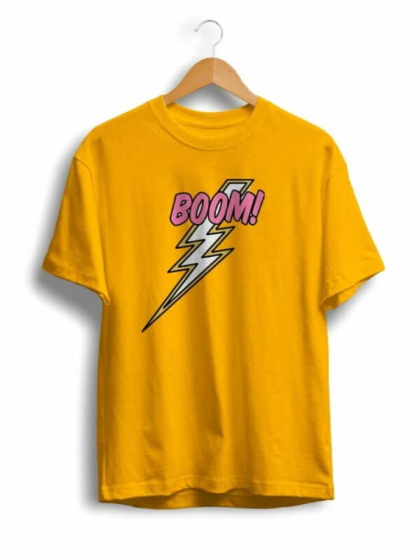 boom boom golden yellow t shirt