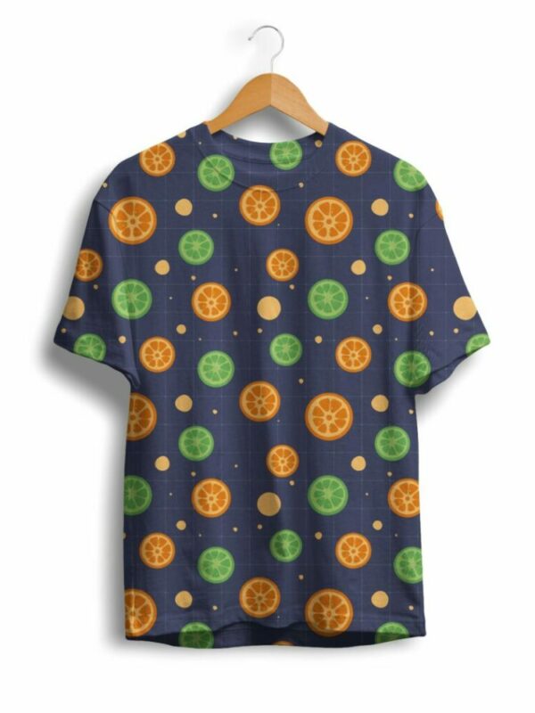 Blue Orange Slice T Shirt