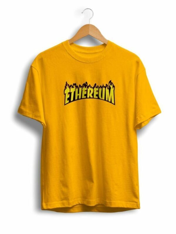 ethereum golden yellow t shirt