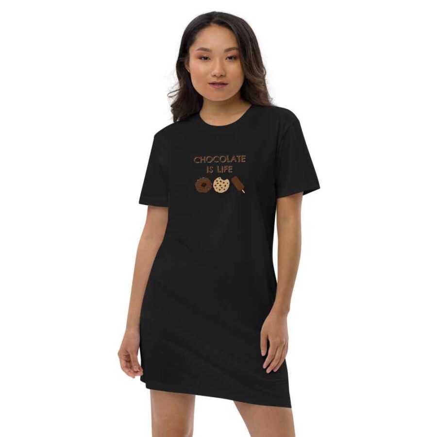 Chocolate Is Life T Shirt Dress