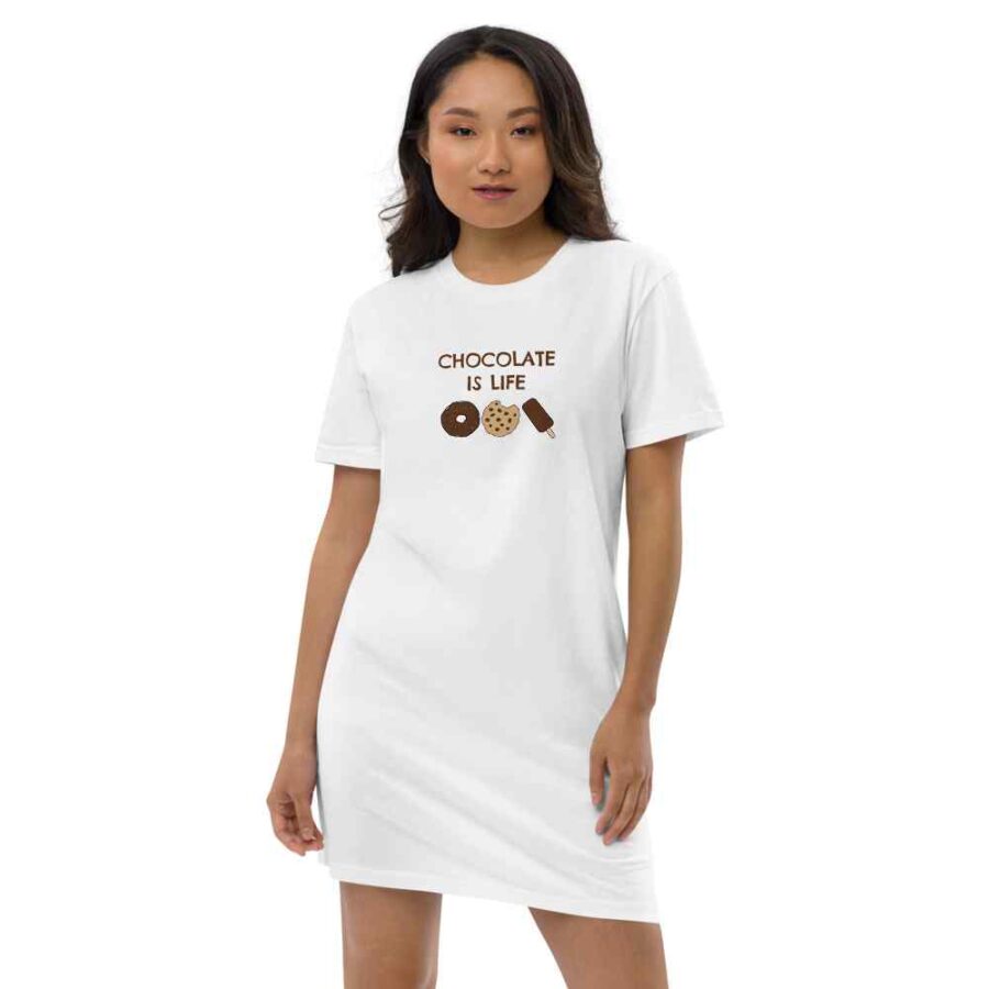 Chocolate Is Life T Shirt Dress