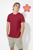 Solid Supima Carmine Red T Shirt