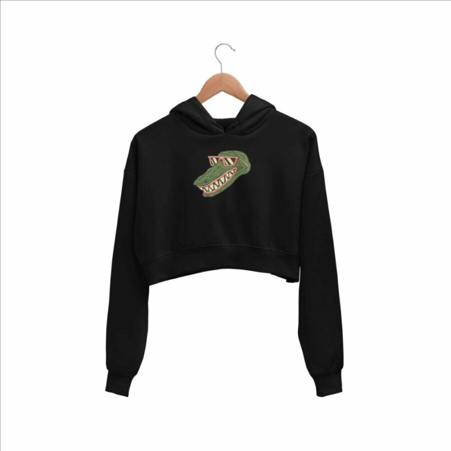 Crocodile Crop Hoodie
