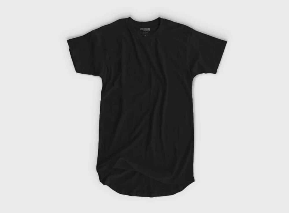 Solid Long Line T Shirt