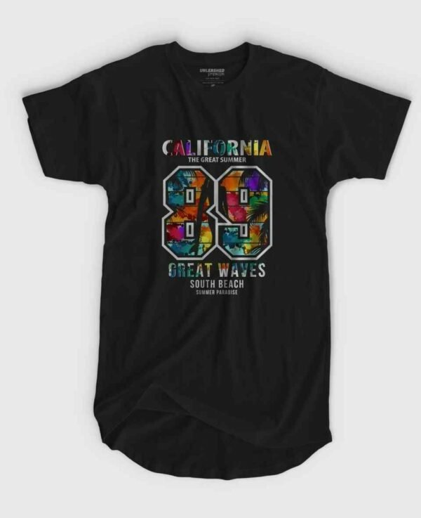 California 89 Long Line T Shirt