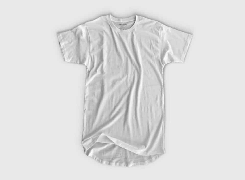 Solid Long Line T Shirt
