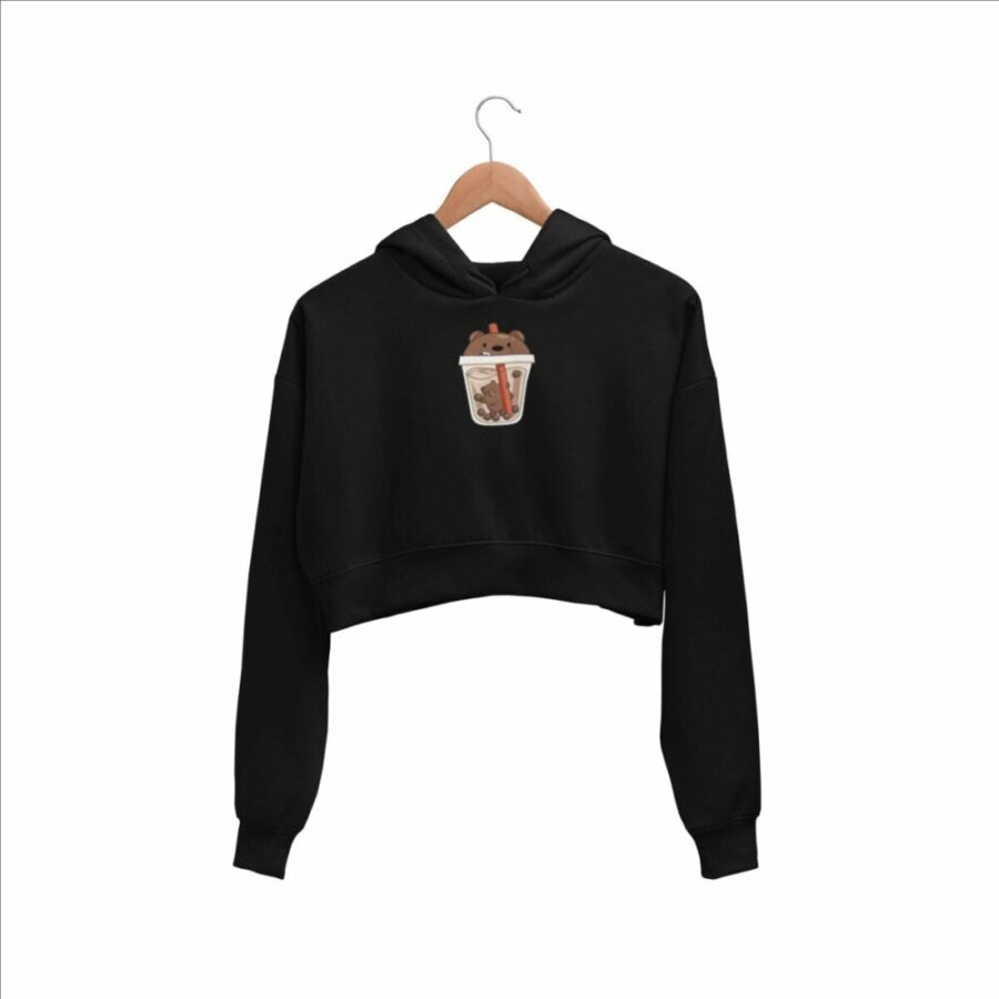 Teddy Shake Crop Hoodie