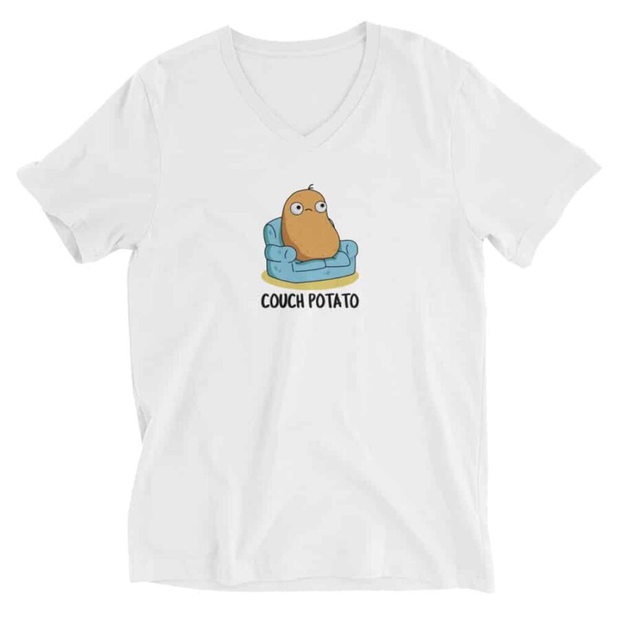 Couch Potato V Neck T Shirt