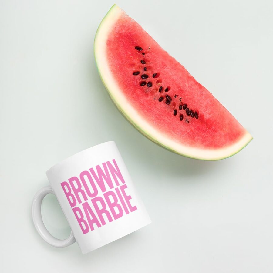 Brown Barbie Coffee Mug