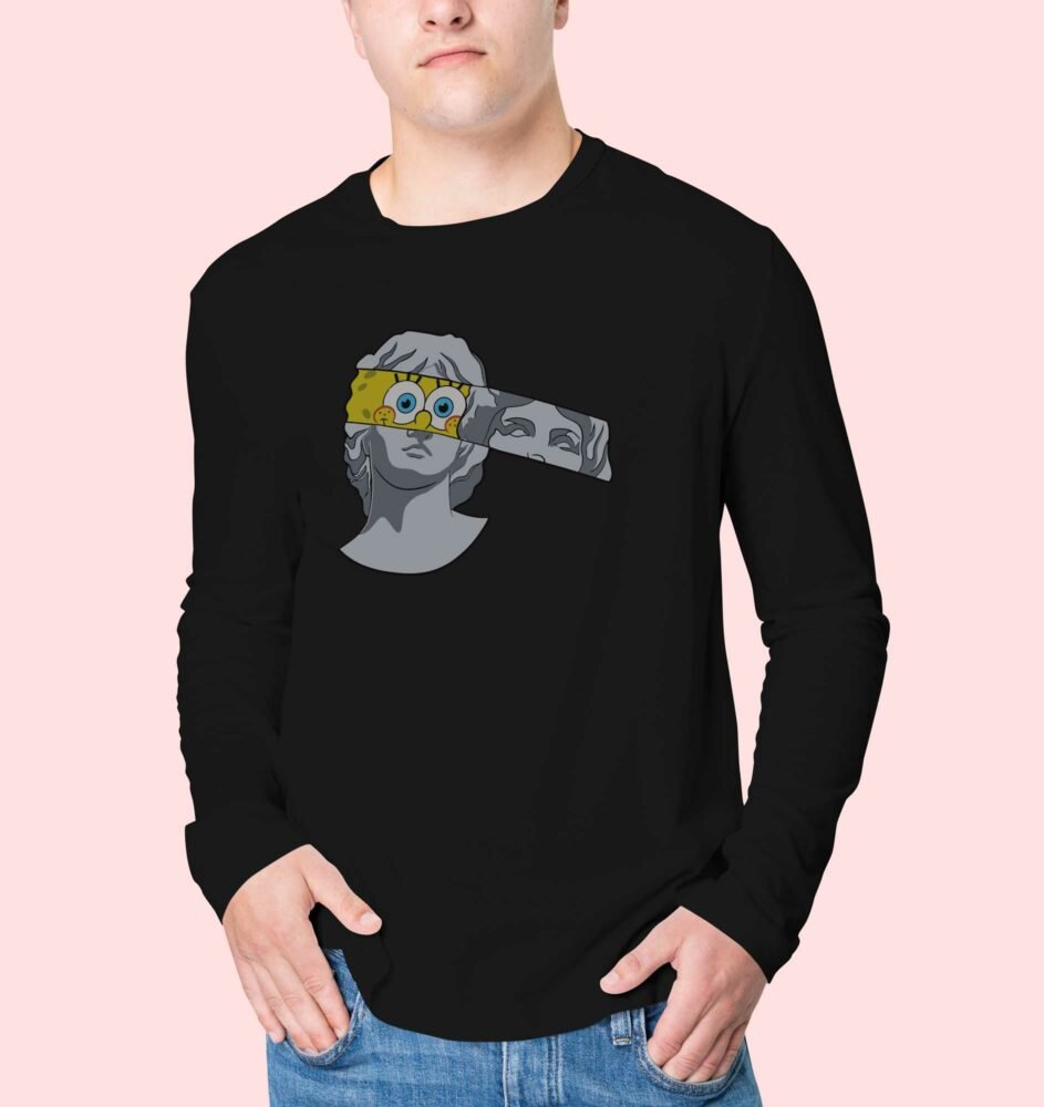 Greek SpongeBob Full Sleeves T Shirt