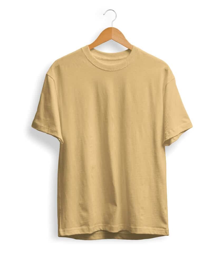 Solid Beige T Shirt