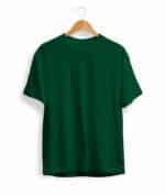 Solid Bottle Green T Shirt