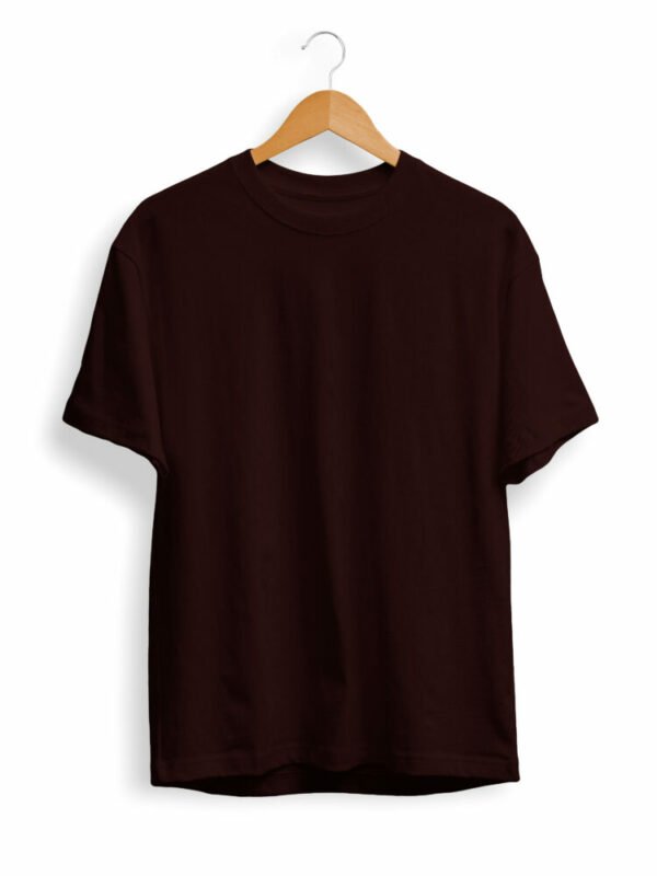 Solid Coffee Brown T Shirt