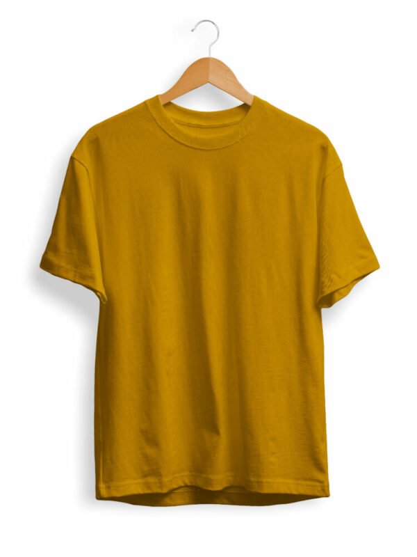 Solid Mustard Yellow T Shirt