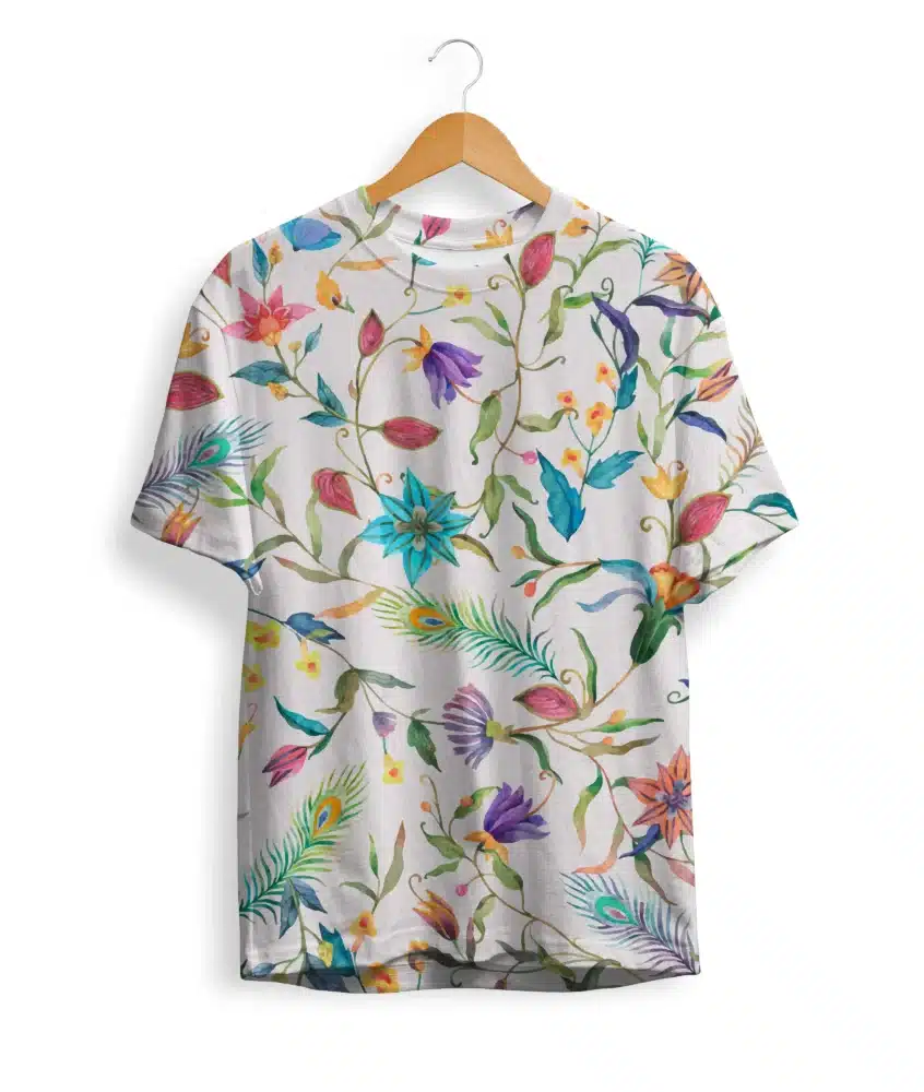 Colorfull Floral Pattern T-Shirt