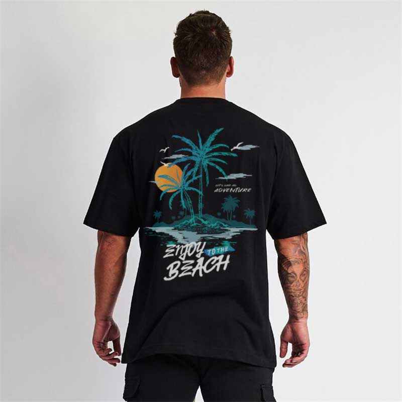 Enjoy To The Beach Oversized T-Shirt