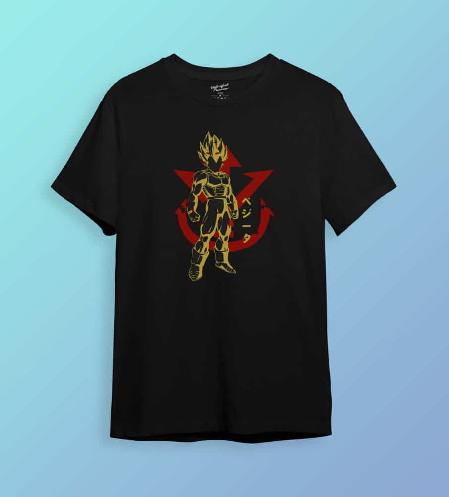 Dragon ball z gold red Oversized T-Shirt