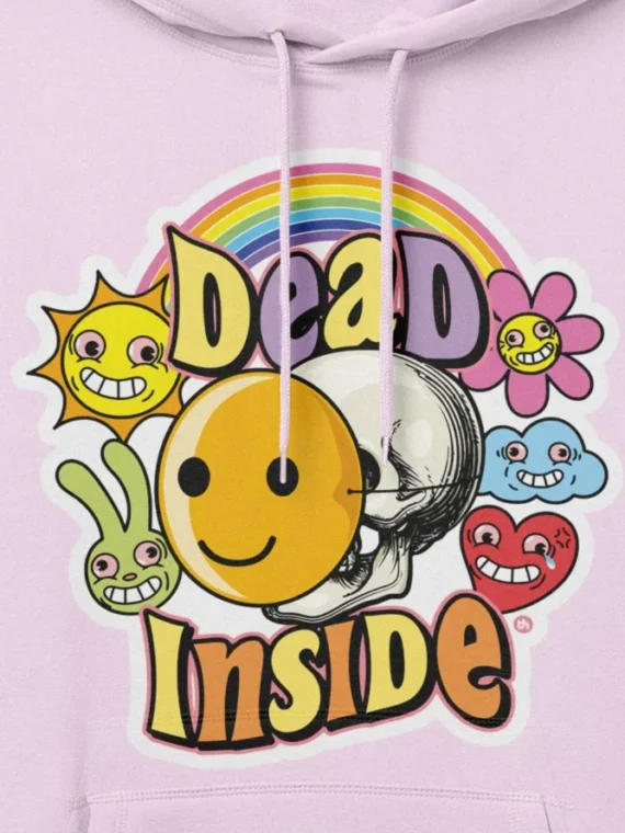 Dead Inside Baby Pink Hoodie