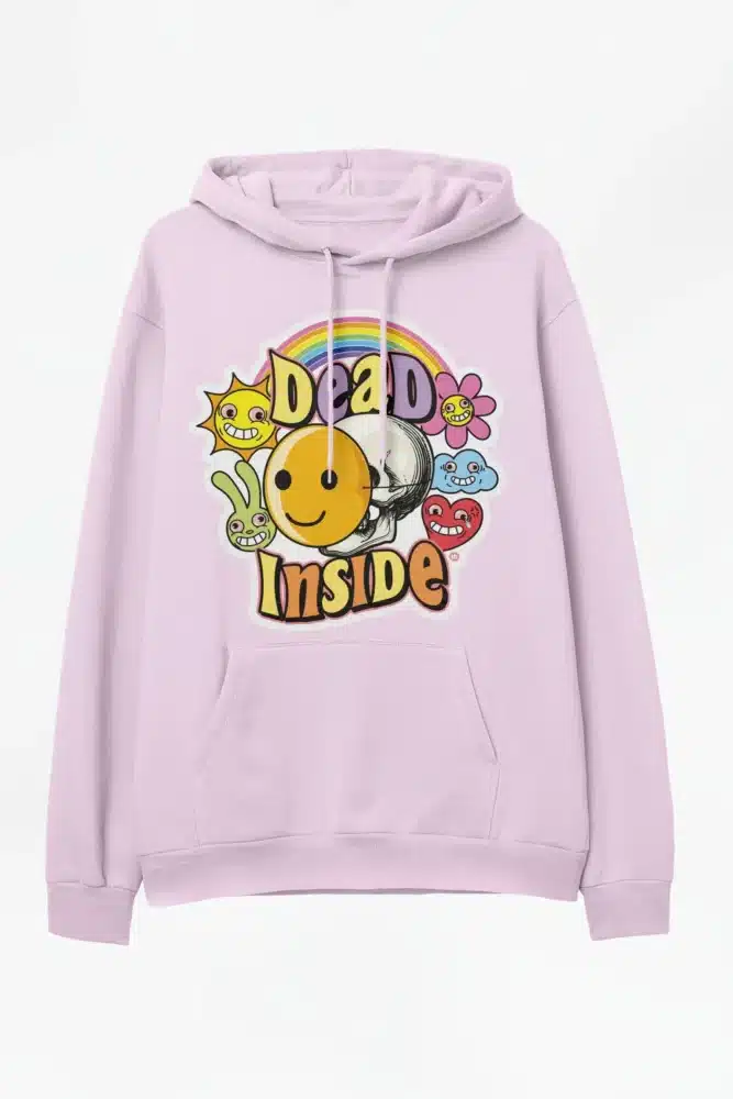 Dead Inside Baby Pink Hoodie 1 Dead Inside Baby Pink Hoodie