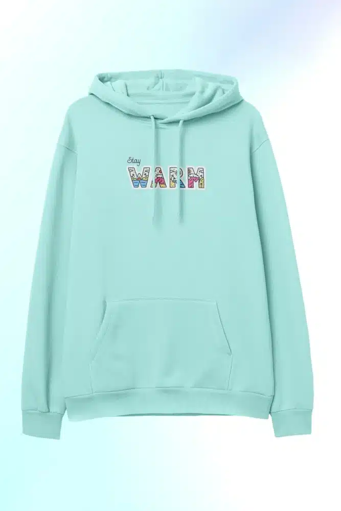 Stay Warm Mint Hoodie 1 Stay Warm Mint Hoodie