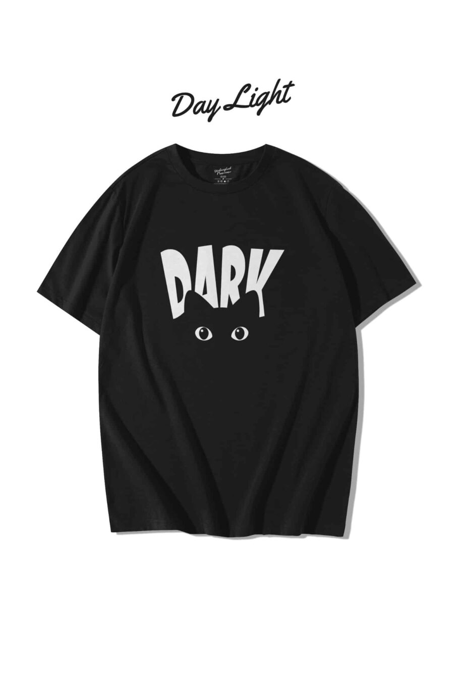 Cat Glow In Dark Oversized T-Shirt