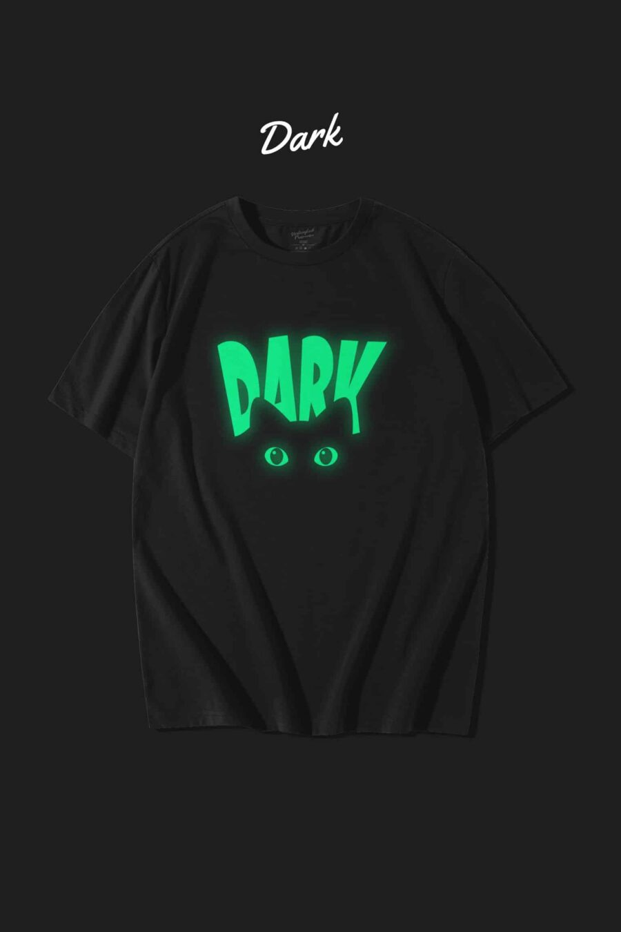 Cat Glow In Dark Oversized T-Shirt