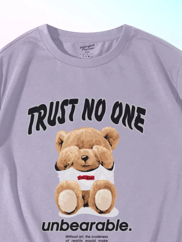 trust no one lavender oversized t shirt zoom