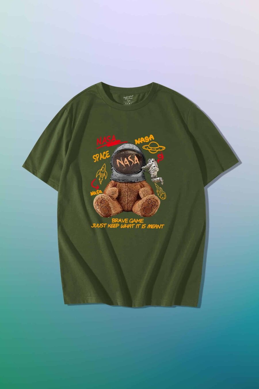 Nasa Teddy Oversized T Shirt 2 Nasa Teddy Oversized T Shirt