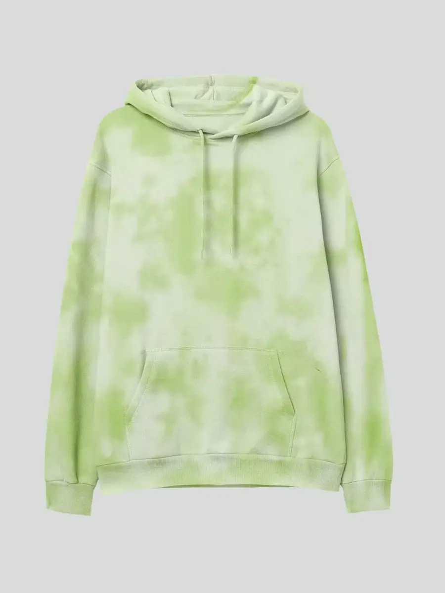 Tie Dye Light Green Hoodie 1 Tie Dye Light Green Hoodie