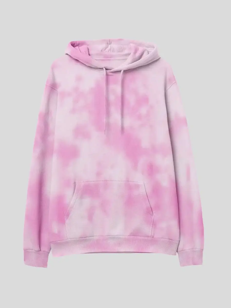 Tie Dye Light Pink Hoodie 1 Tie Dye Light Pink Hoodie