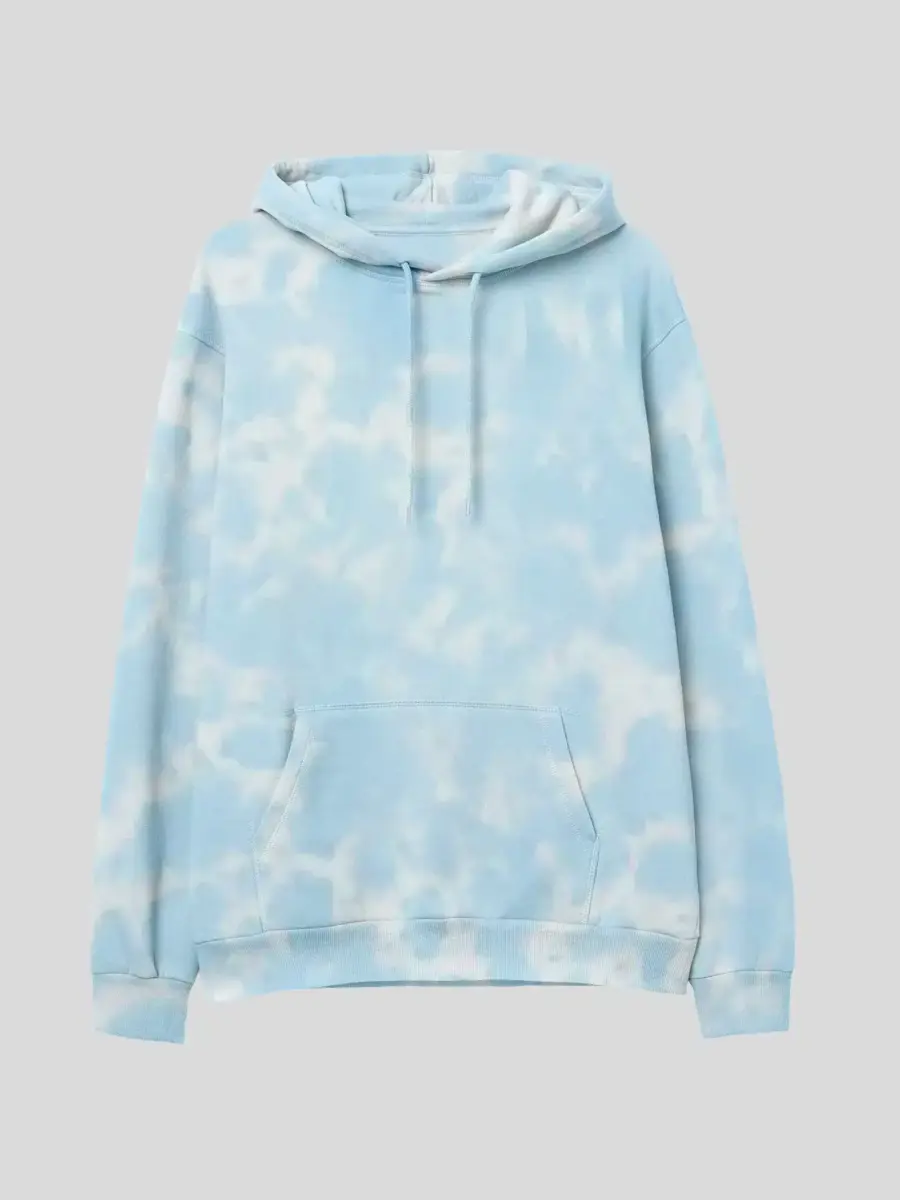 Tie Dye Light Sky Blue Hoodie 1 Tie Dye Light Sky Blue Hoodie