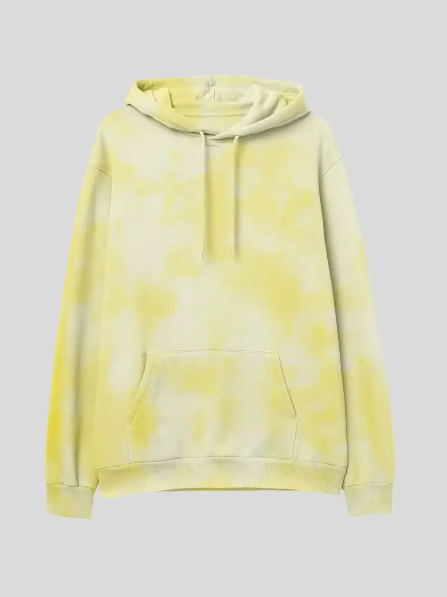 Tie Dye Light Yellow Hoodie 1 Tie Dye Light Yellow Hoodie