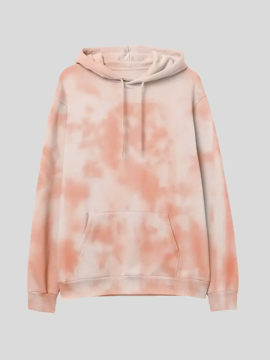 Tie Dye Orange Hoodie 1 Tie Dye Orange Hoodie