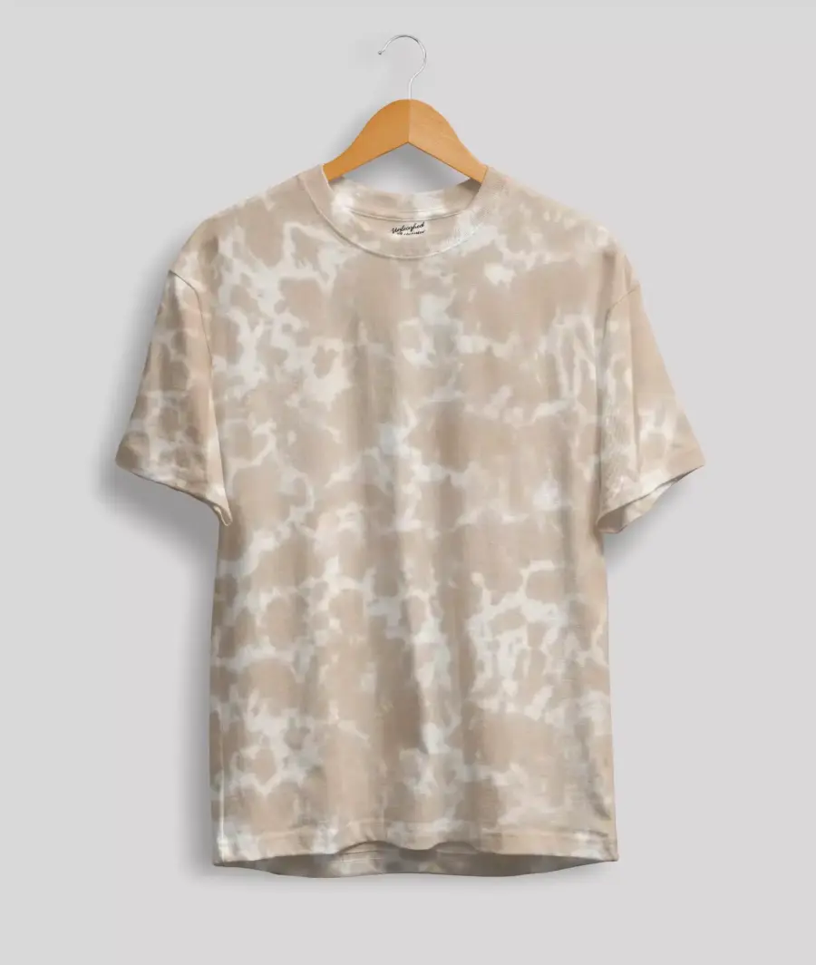 Tie Dye Beige T-Shirt 1 Tie Dye Beige T-Shirt