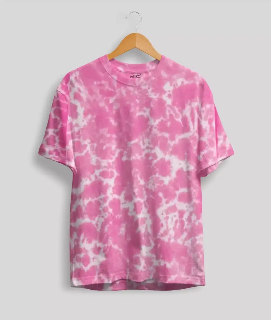 Tie Dye Dark Pink T-Shirt 1 Tie Dye Dark Pink T-Shirt