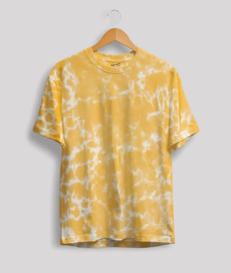 Tie Dye Golden Yellow T-Shirt 1 Tie Dye Golden Yellow T-Shirt