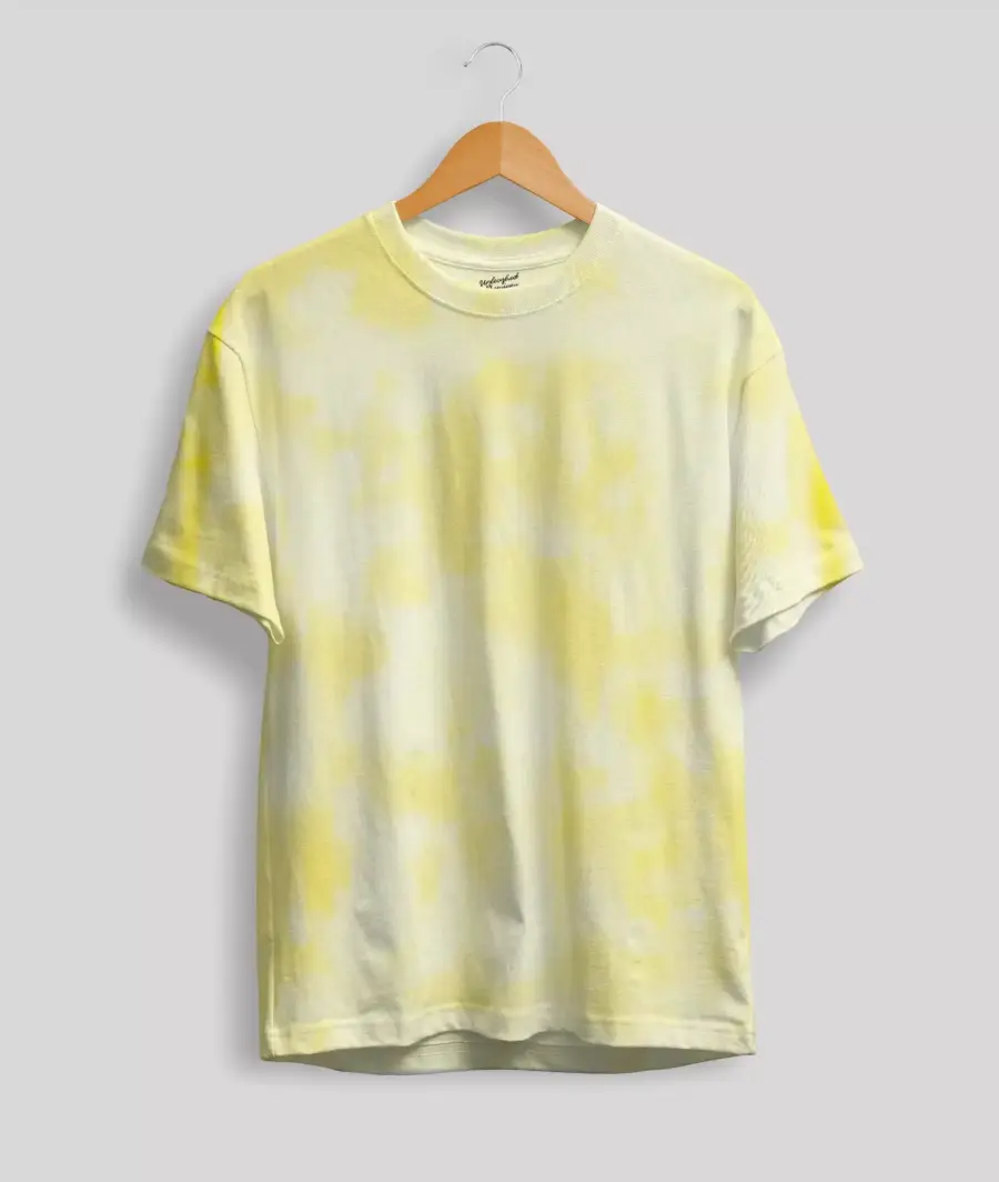 Tie Dye Light Yellow T-Shirt 1 Tie Dye Light Yellow T-Shirt