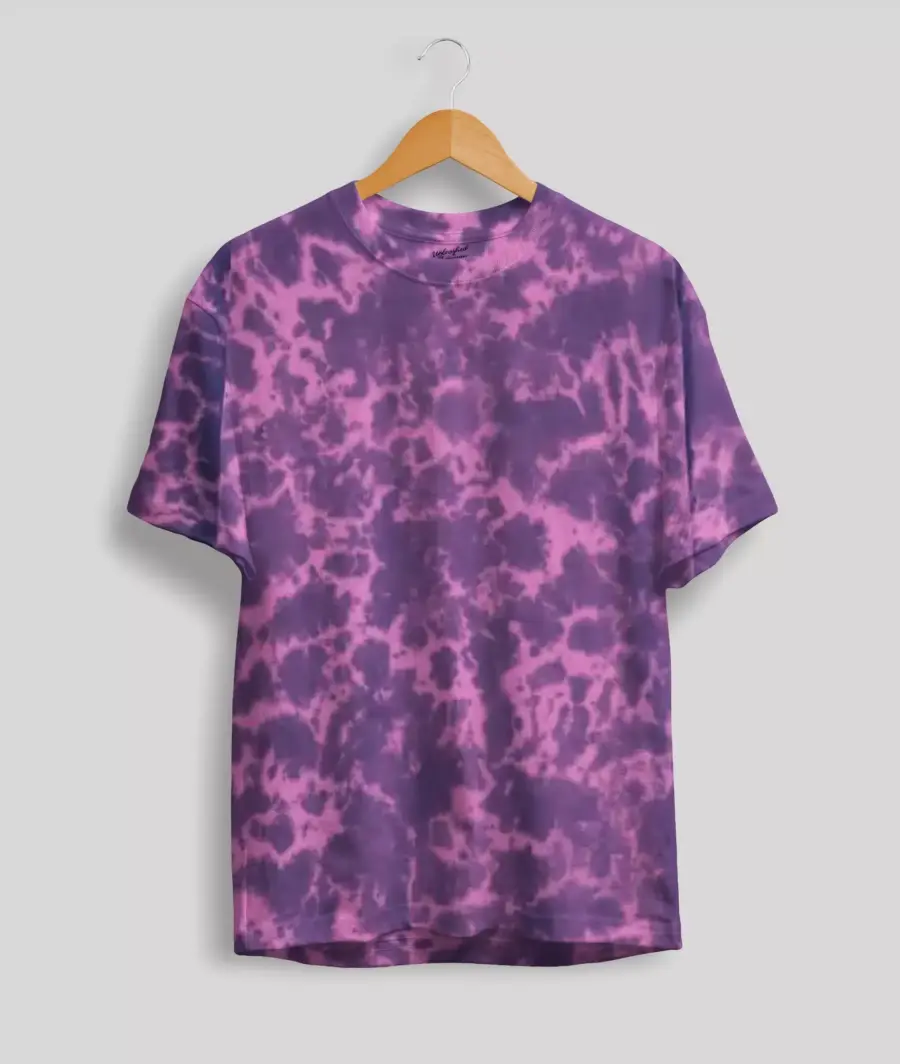 Tie Dye Dark Purple T-Shirt 1 Tie Dye Dark Purple T-Shirt