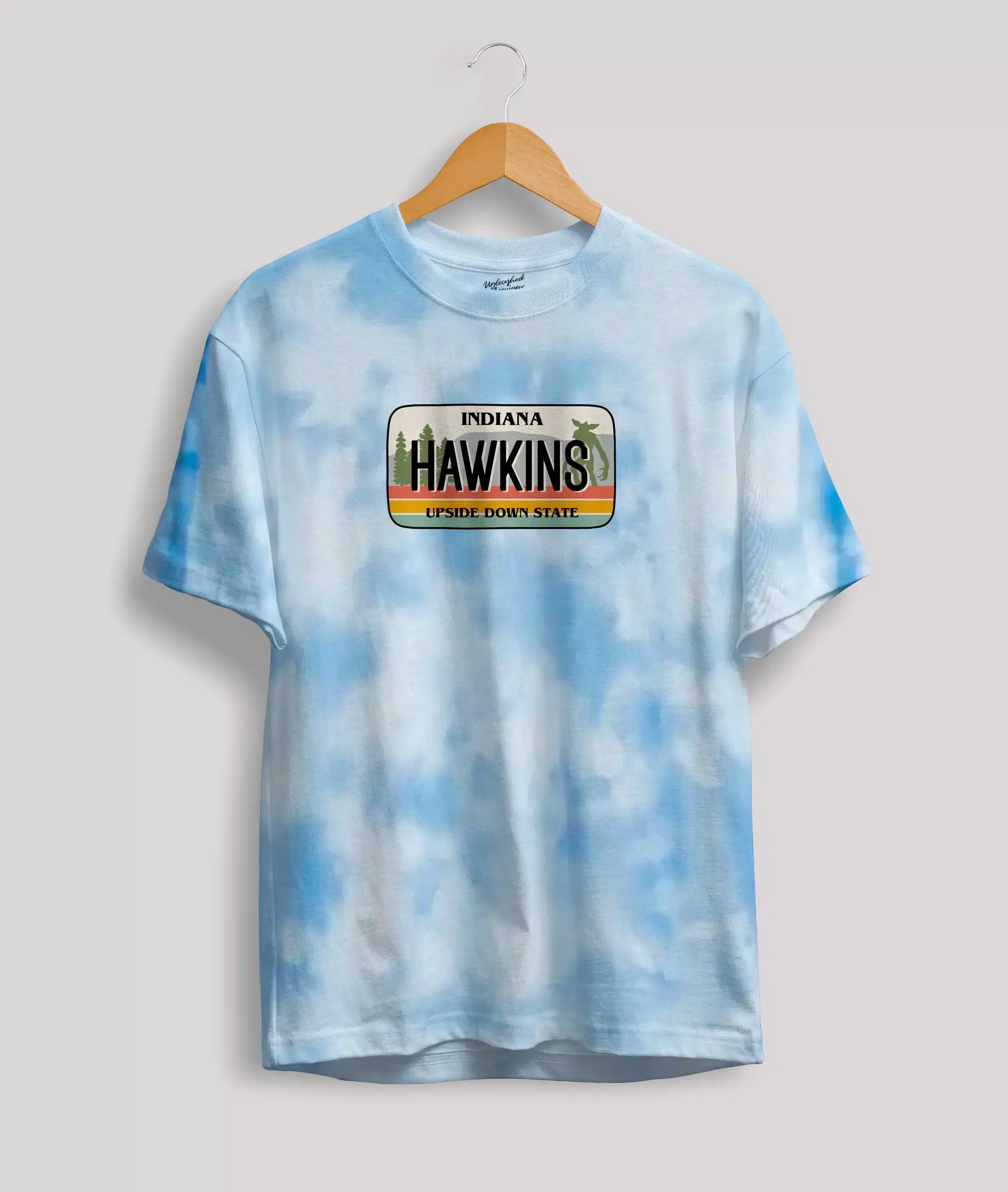 Stranger Things hawkins road sign t-shirt