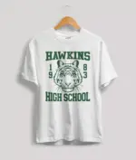 Stranger Things hawkins high school t-shirt