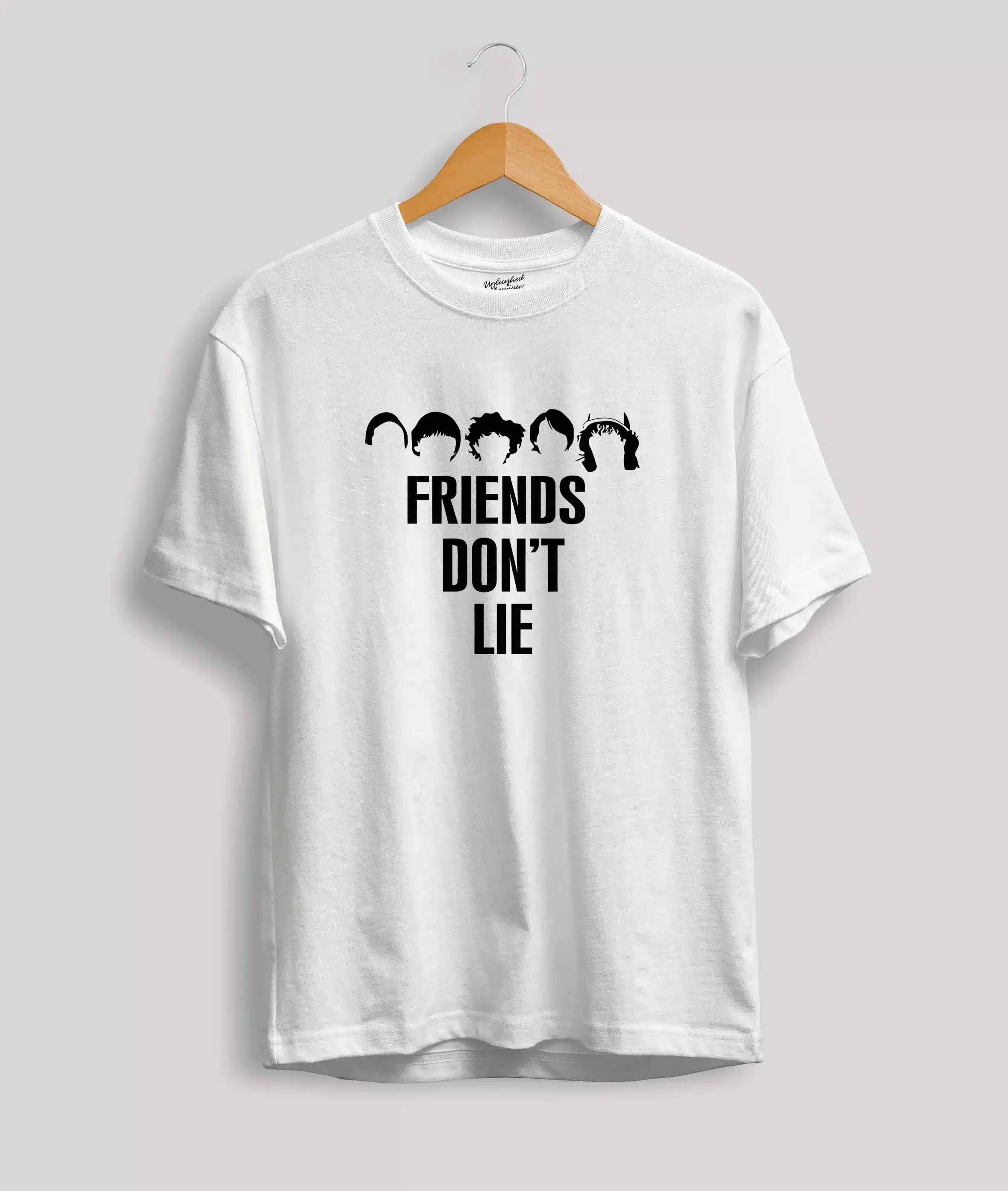 Stranger Things friends don't lie text t-shirt